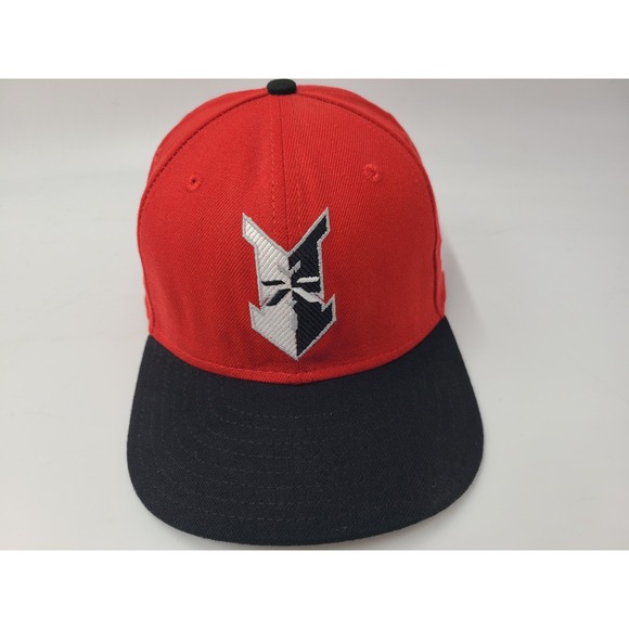 Vintage Indianapolis Indians New Era Snapback Hat Cap Wool Blend MiLB Red Black